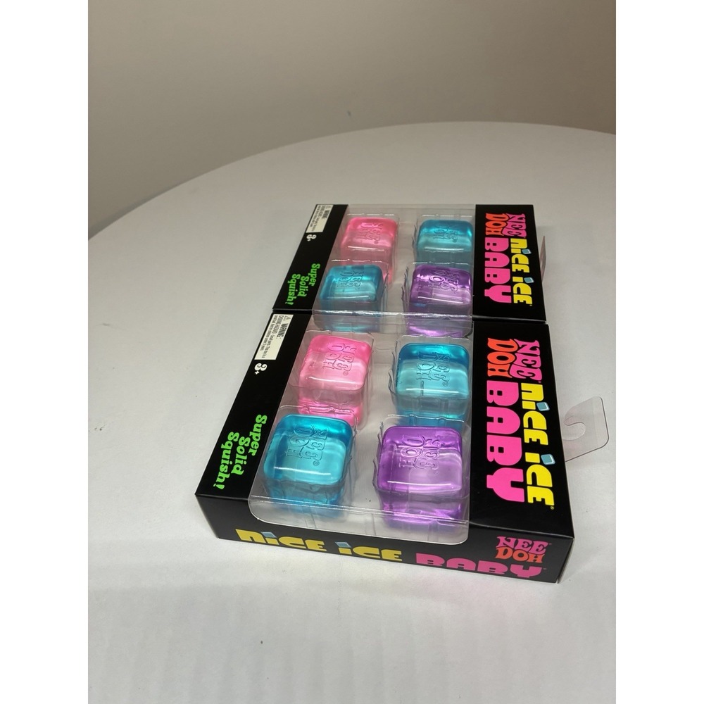 2 NeeDoh Nice Ice Baby 4-Pack sensory fidget toy sets Bundle Lot New